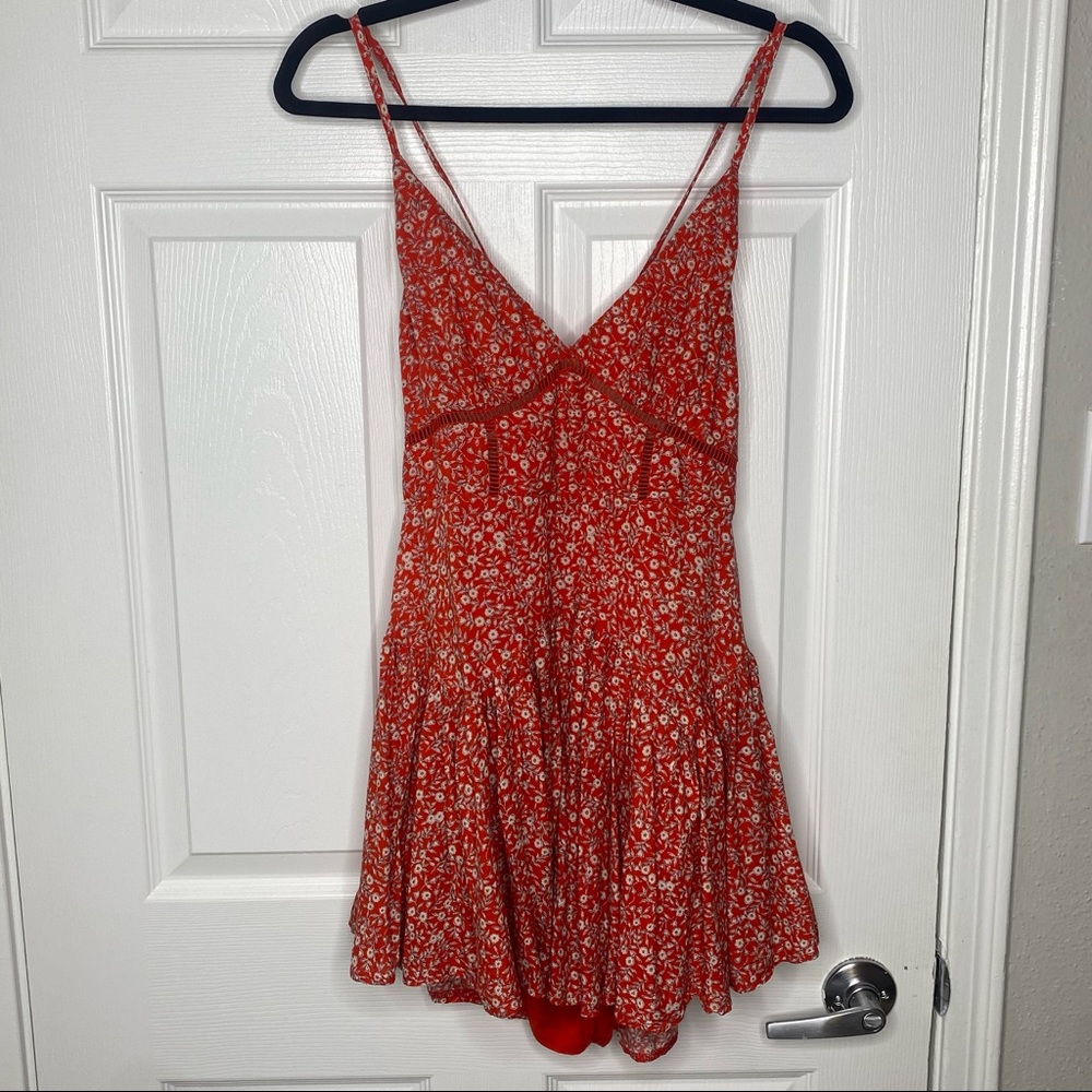 Princess Polly Floral Cross Back ROMPER